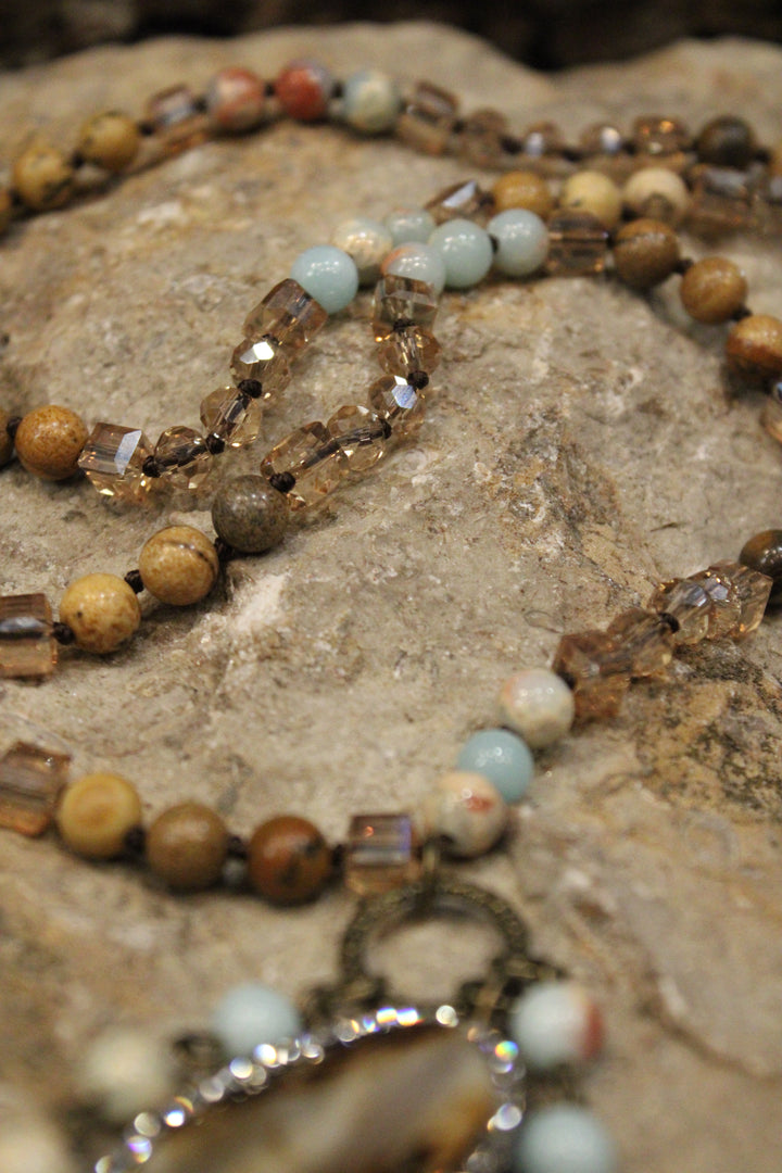 Emma Amazonite Jasper Necklace
