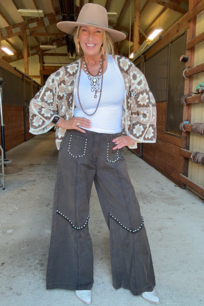 Prairie Spice Studded Denim