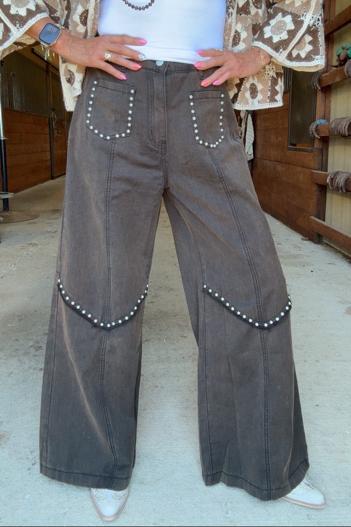 Prairie Spice Studded Denim