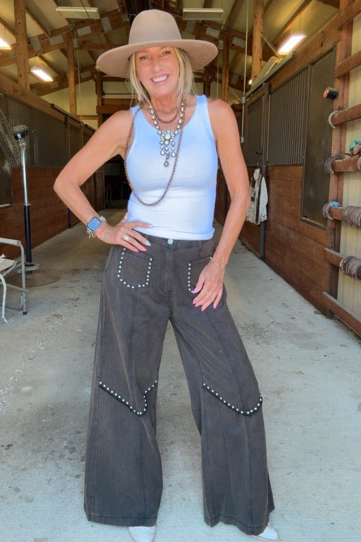 Prairie Spice Studded Denim