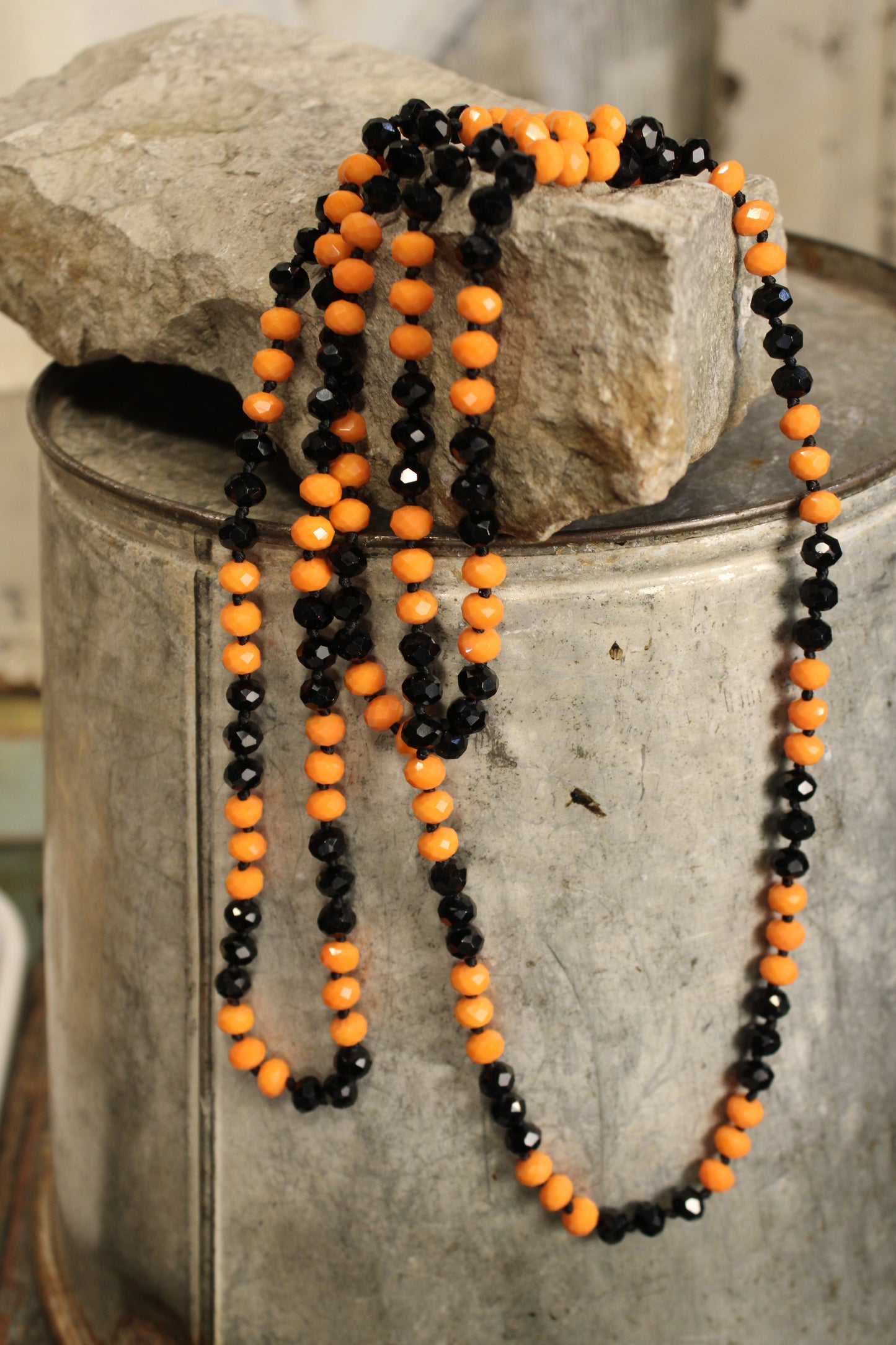 Sparkle And Shine Jack-O'-Lantern Necklace