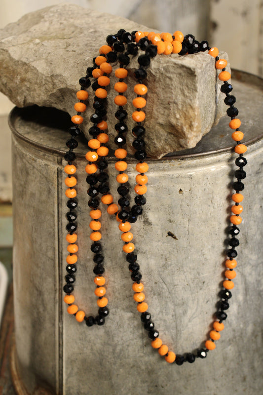 Sparkle And Shine Jack-O'-Lantern Necklace