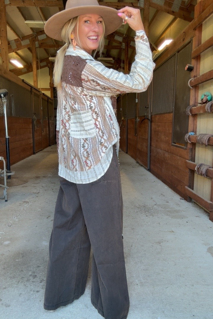Prairie Spice Studded Denim