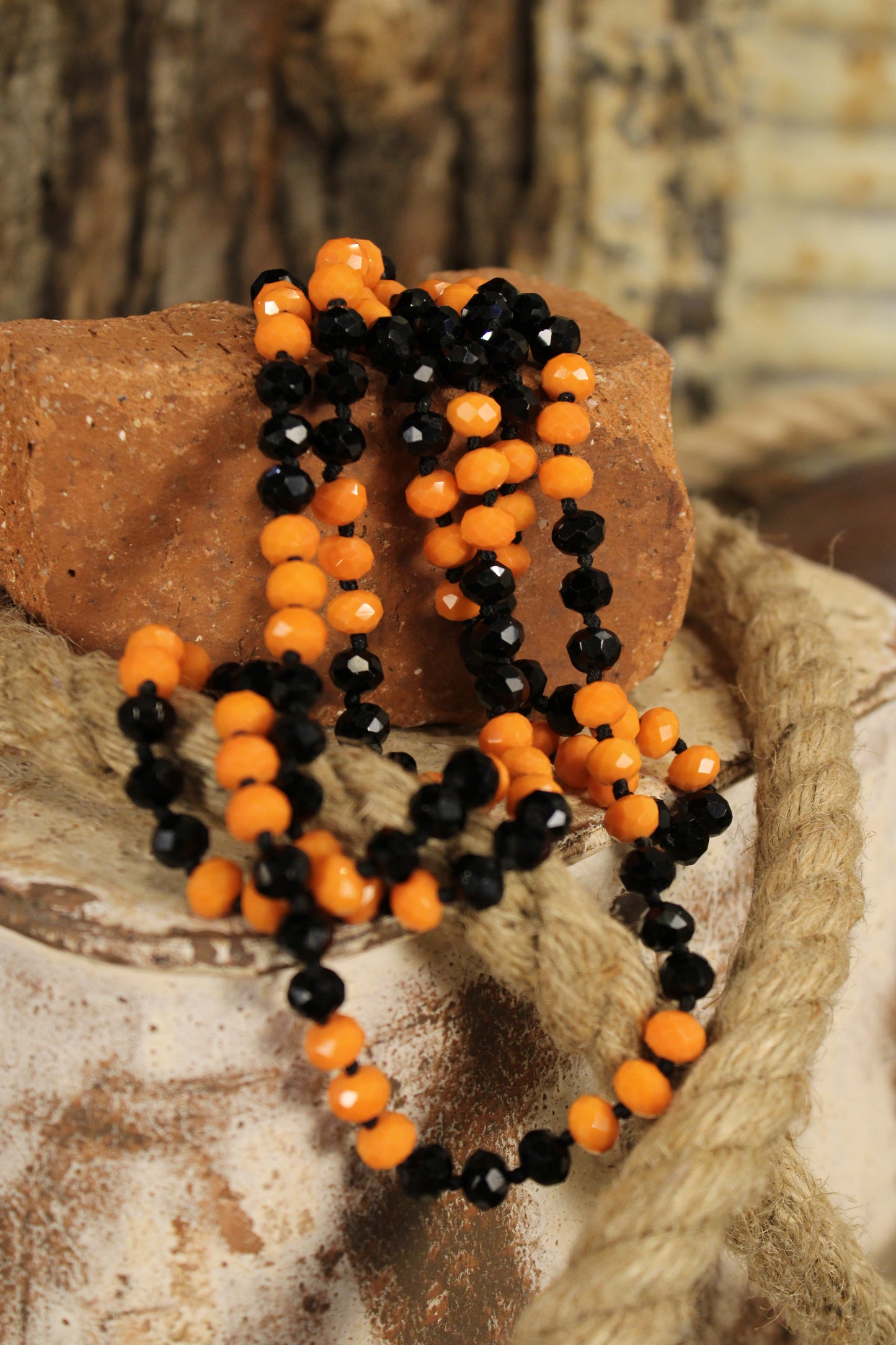 Sparkle And Shine Jack-O'-Lantern Necklace