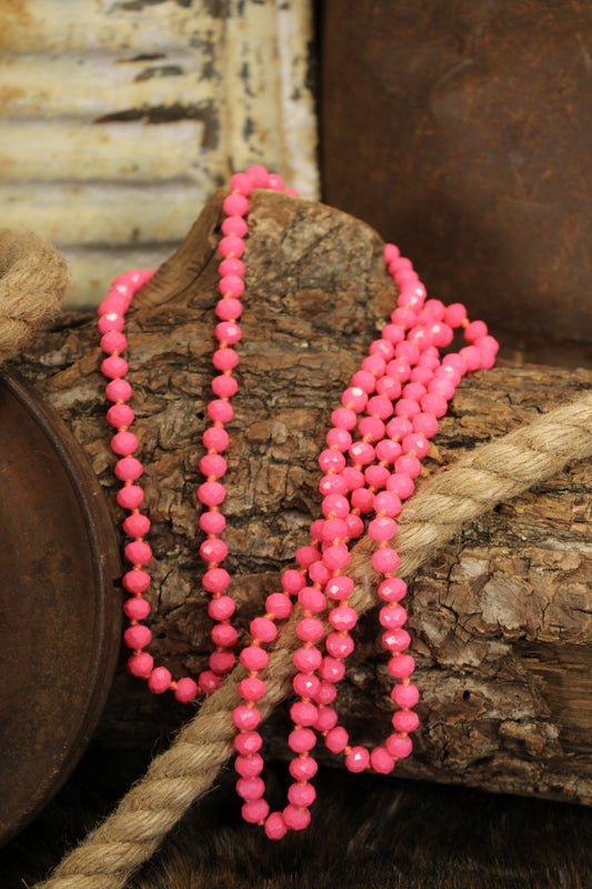 Sparkle And Shine Flamingo Pink Necklace