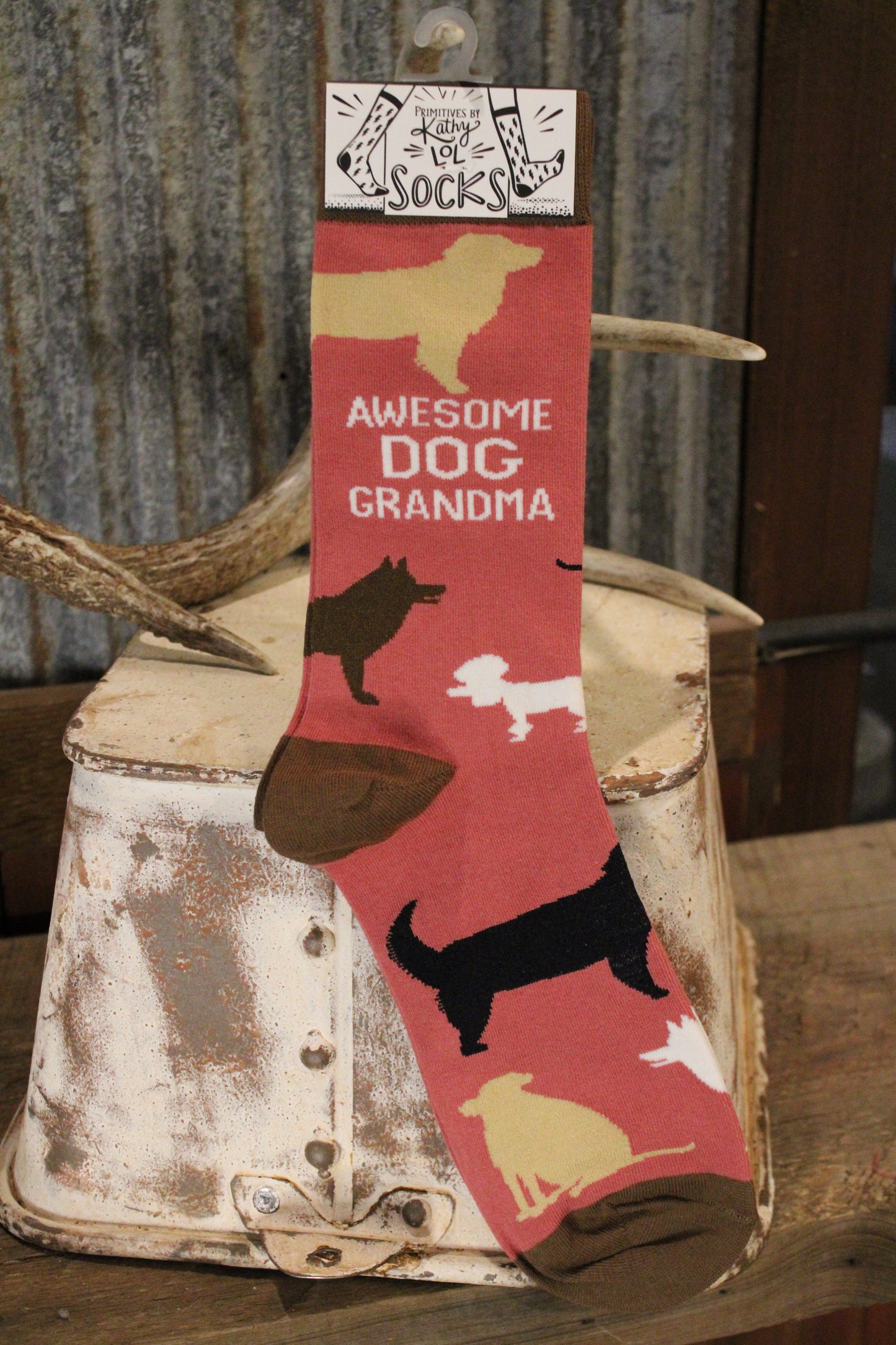 Awesome Dog Grandma Socks
