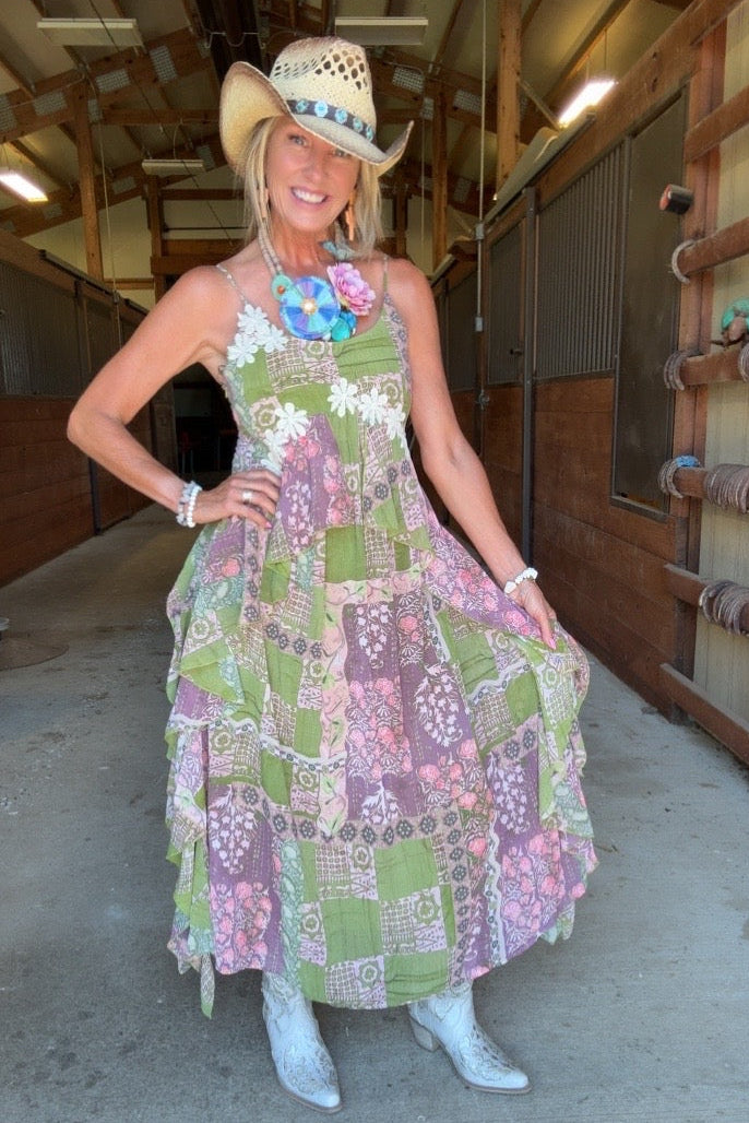 Botanical Breeze Flowy Dress