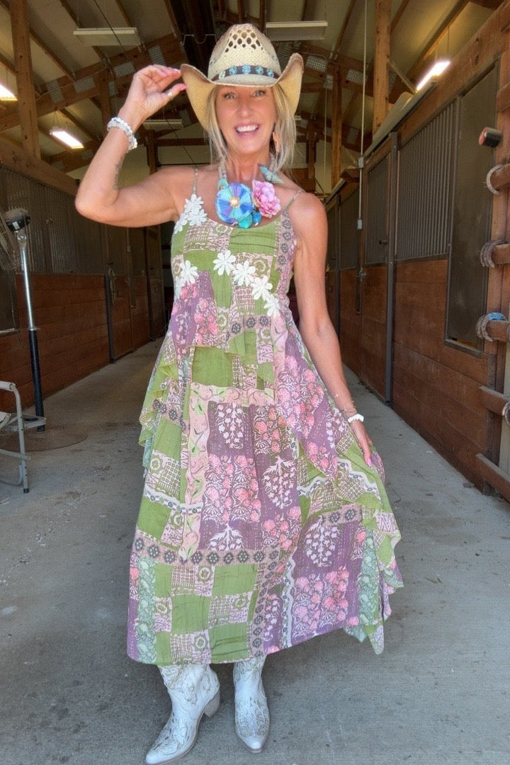 Botanical Breeze Flowy Dress