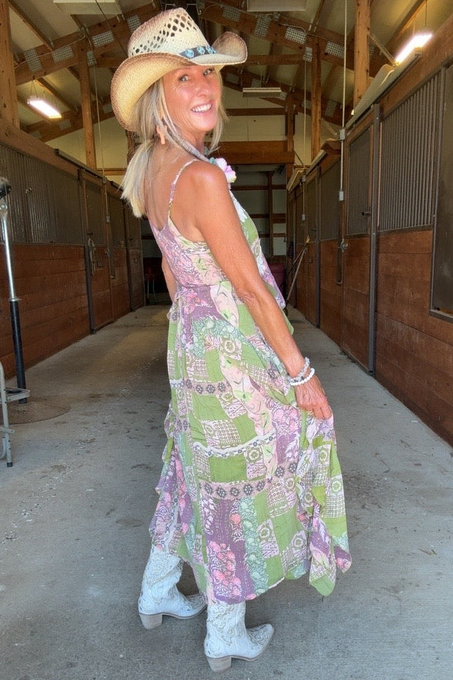Botanical Breeze Flowy Dress