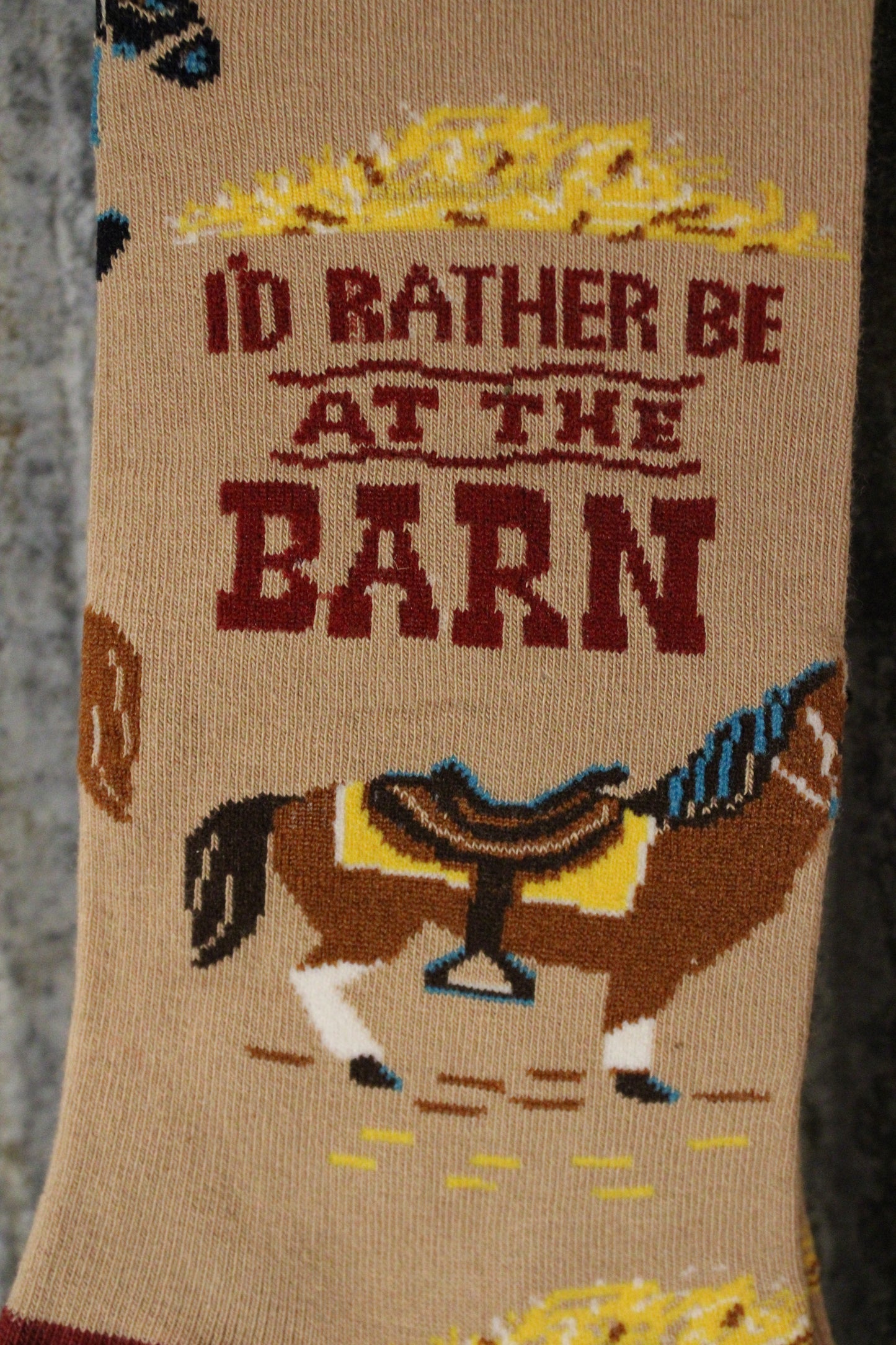 I'd Rather Be At The Barn Socks