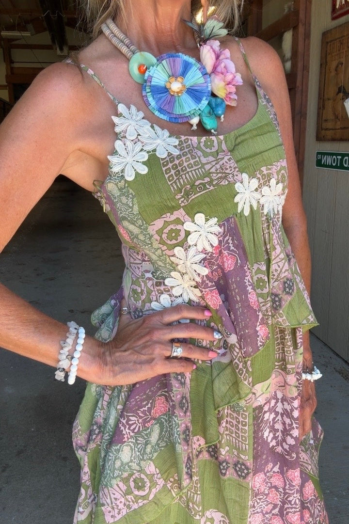 Botanical Breeze Flowy Dress