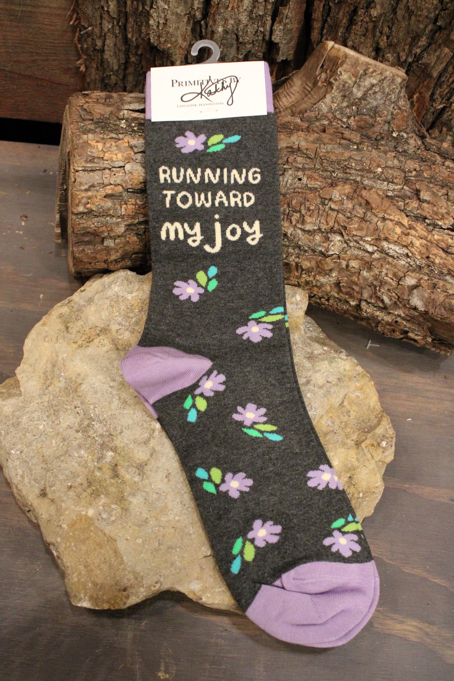 Running Toward My Joy Socks