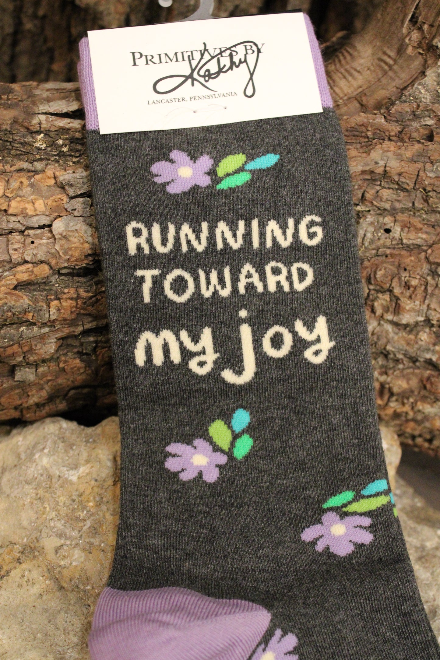 Running Toward My Joy Socks