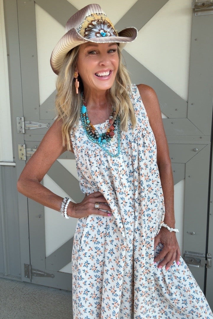 Ivory Blossom Breeze Romper