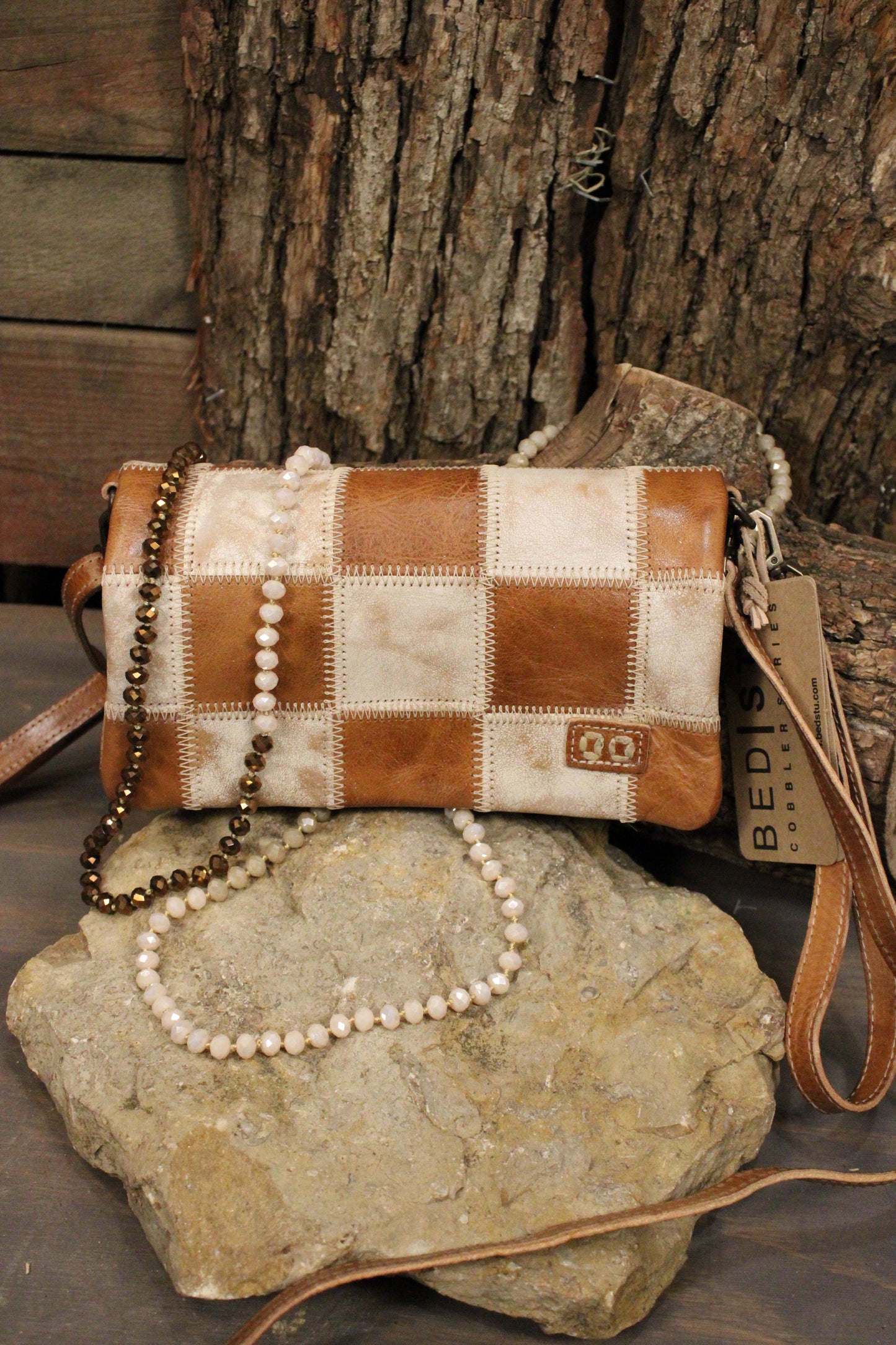 Bed|Stu Cadence PW Tan Rustic Nectar Lux Handbag