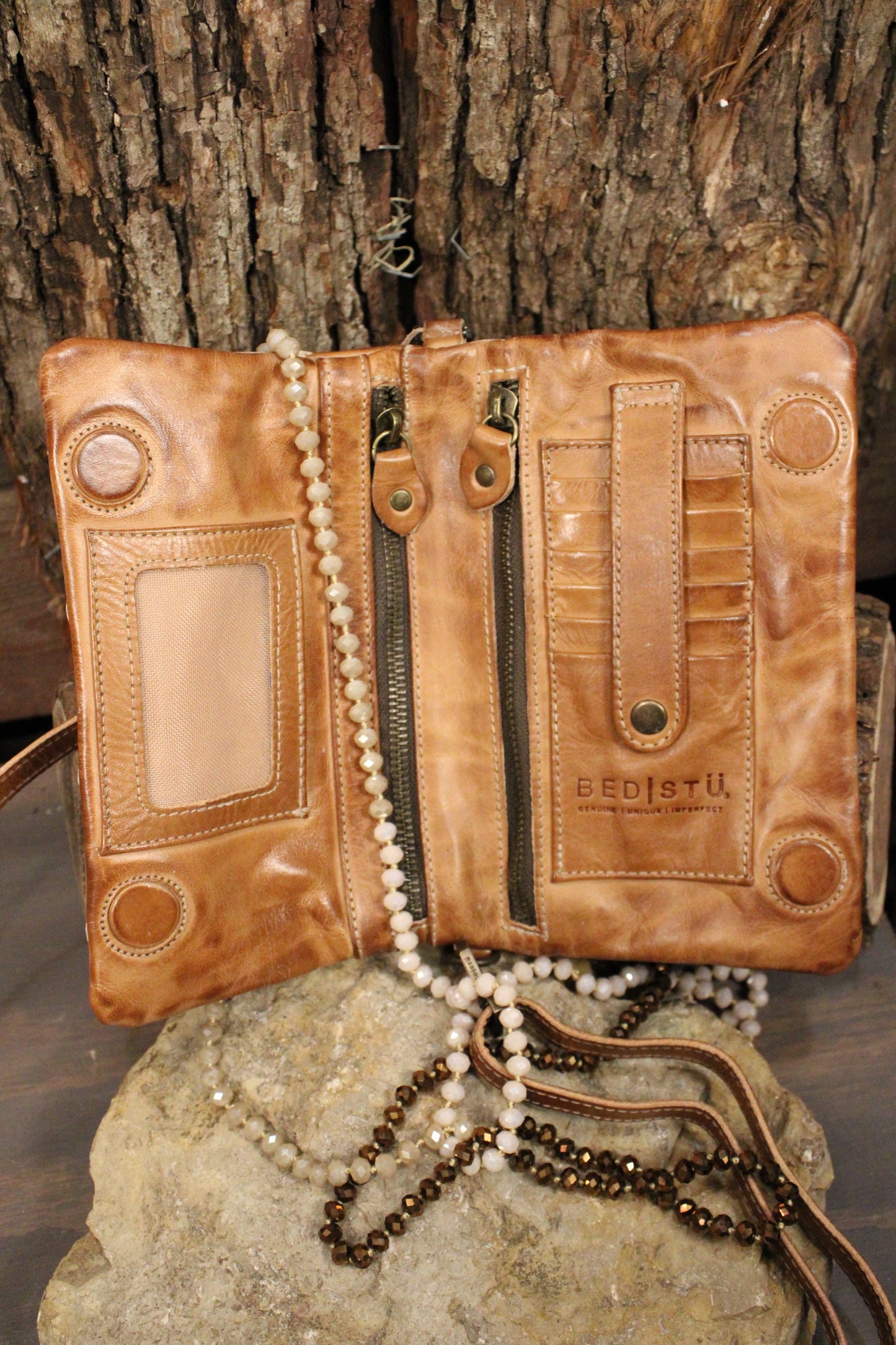 Bed|Stu Cadence PW Tan Rustic Nectar Lux Handbag