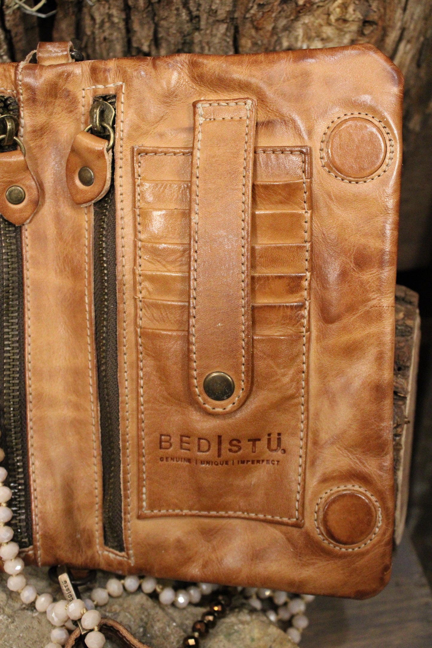 Bed|Stu Cadence PW Tan Rustic Nectar Lux Handbag