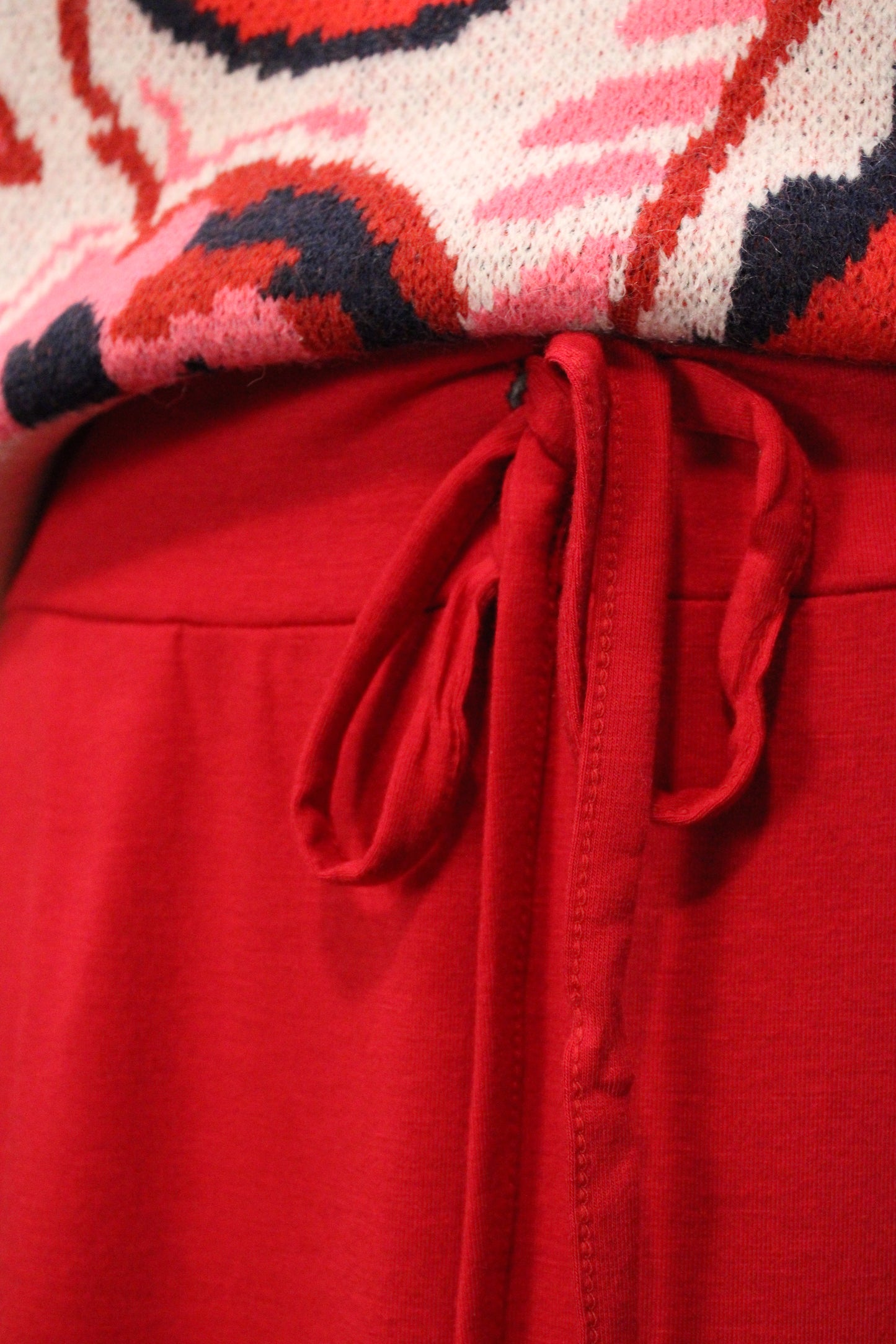 Desert Trail Red Maxi Skirt