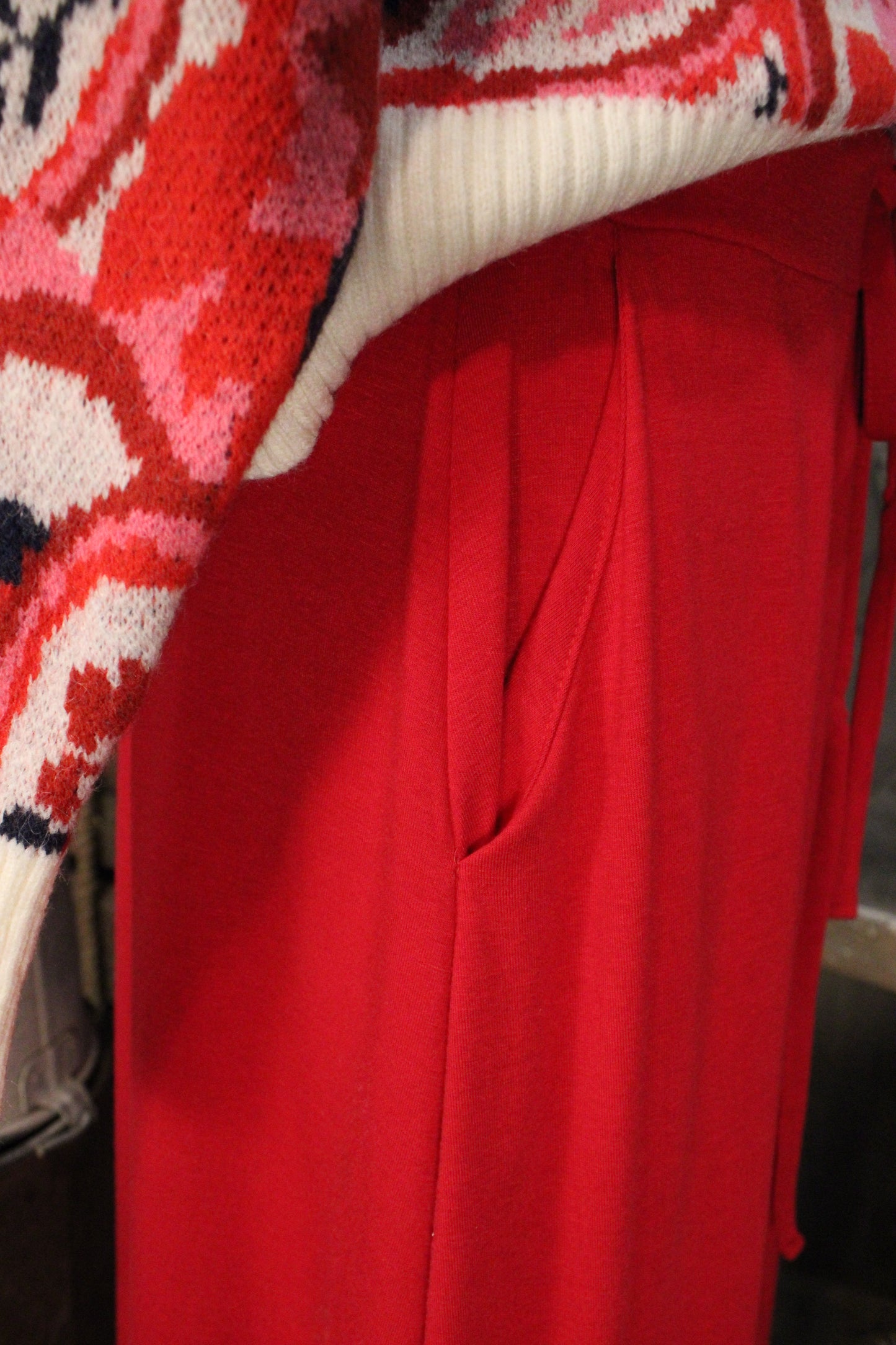 Desert Trail Red Maxi Skirt