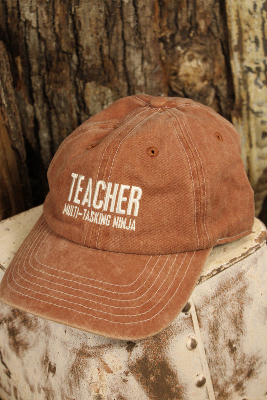 Teacher Multi-Tasking Ninja Baseball Cap