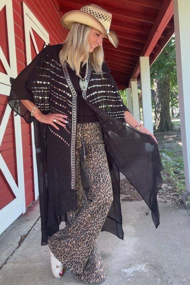 Jaqueline Flare Leopard Luxe Judy Blue Jeans
