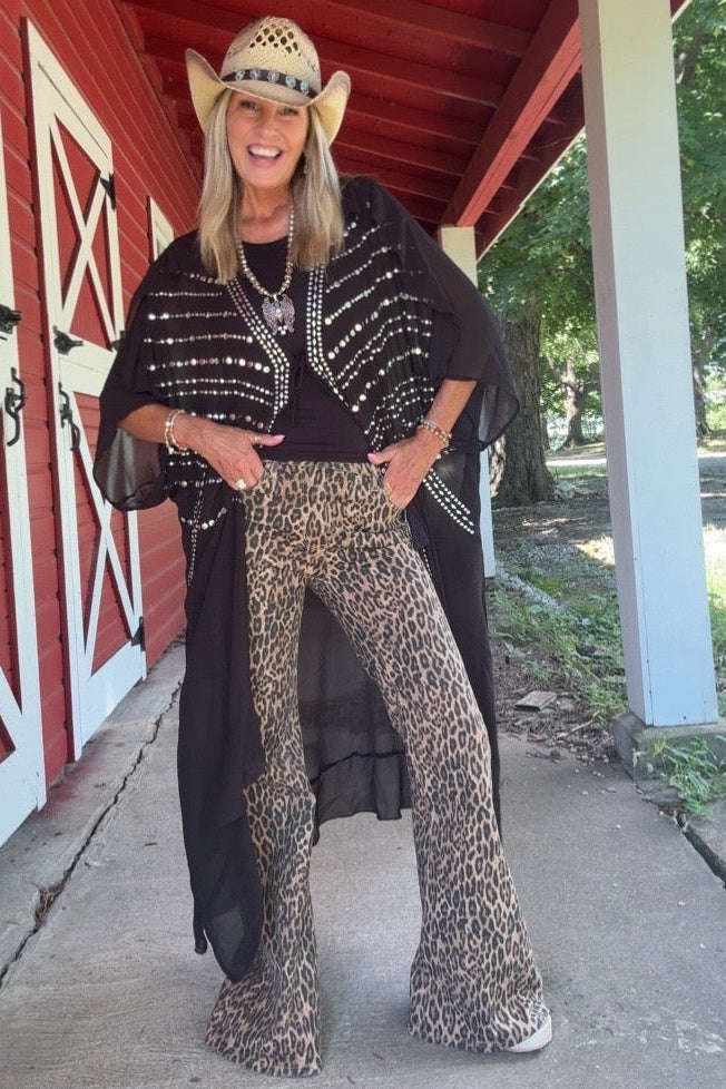 Midnight Moonstone Sheer Kimono