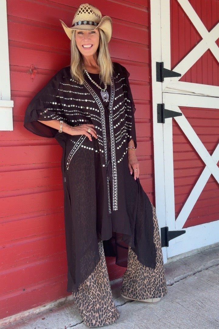 Midnight Moonstone Sheer Kimono