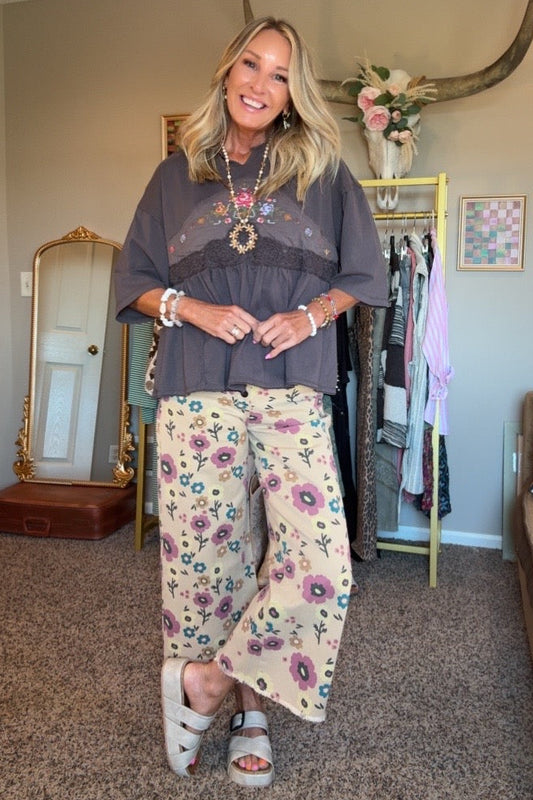 Sunny Meadow Daisy Jeans