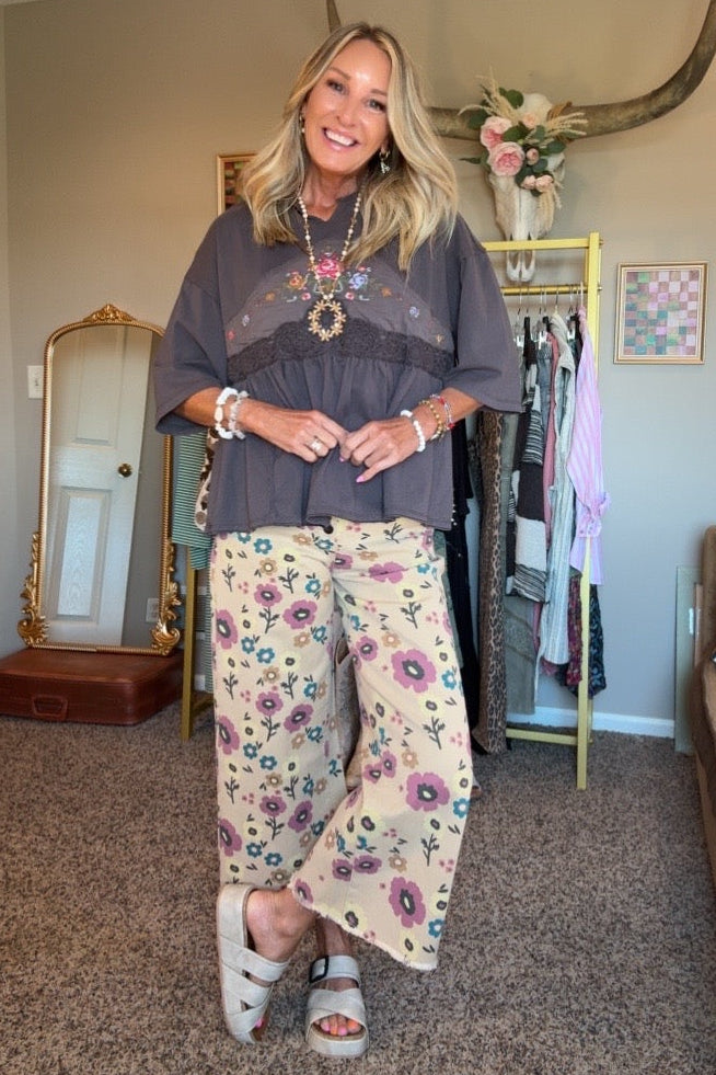 Sunny Meadow Daisy Jeans