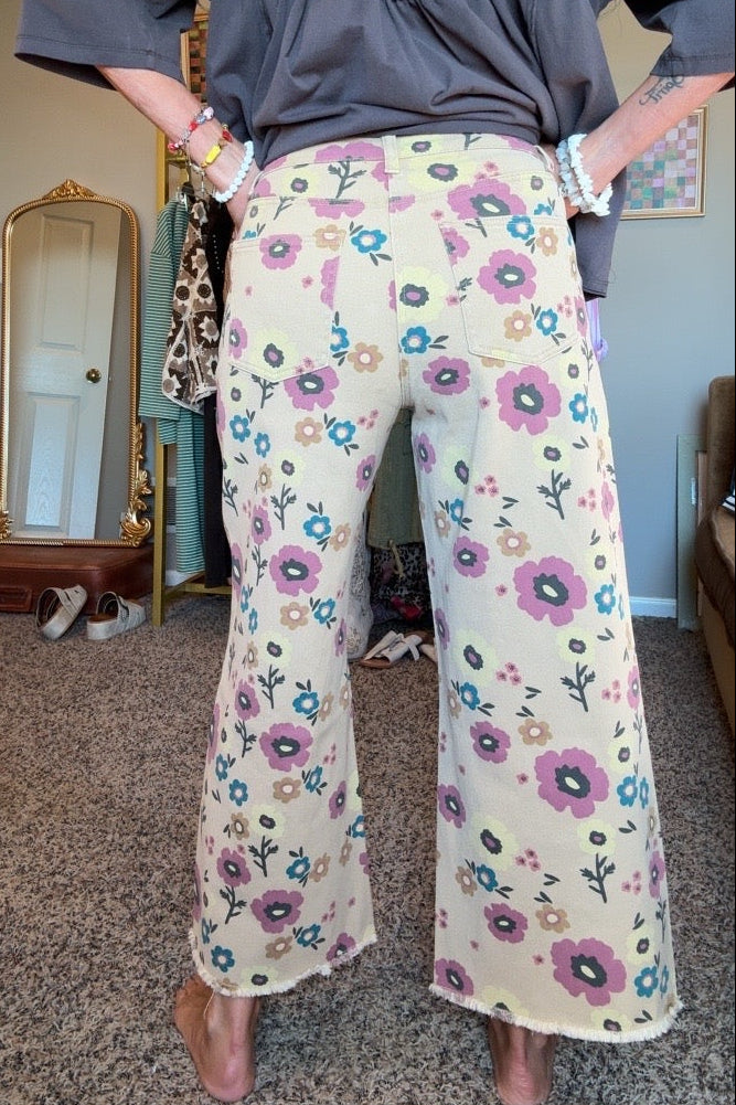 Sunny Meadow Daisy Jeans