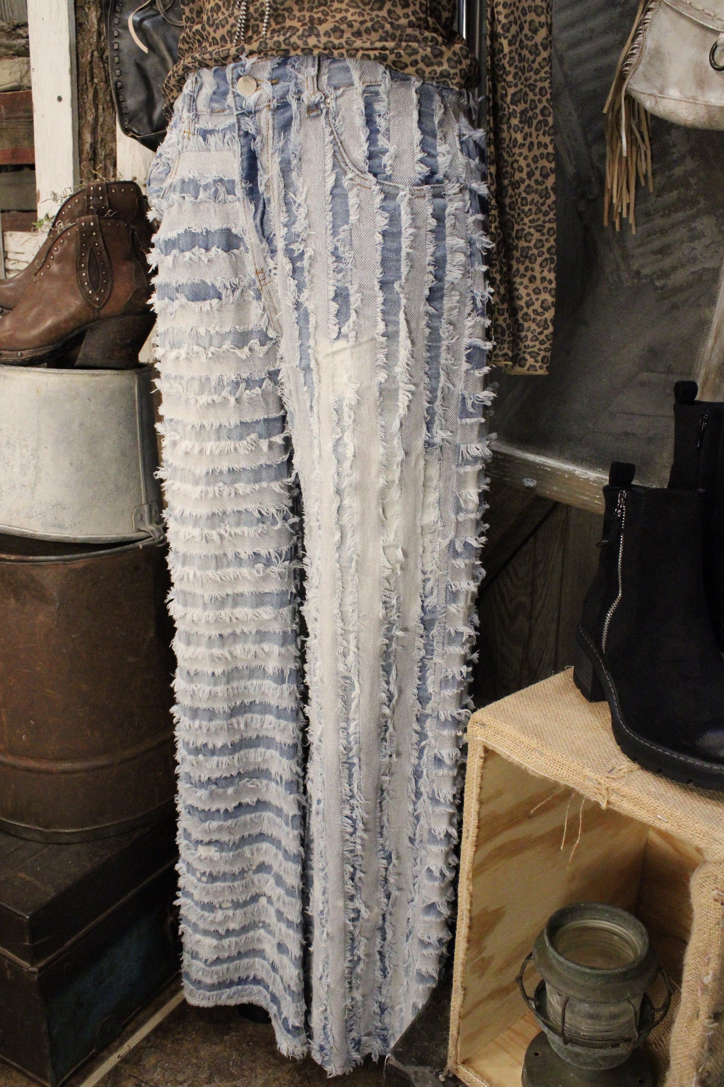 Fringe Frontier Wide Leg Jeans