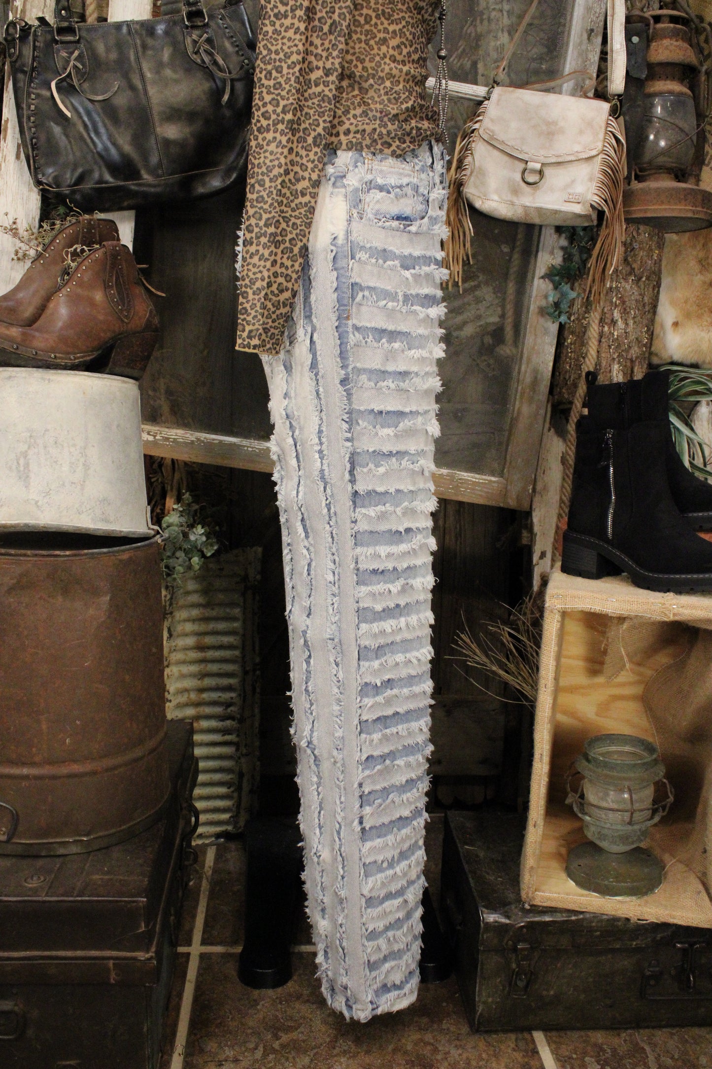 Fringe Frontier Wide Leg Jeans