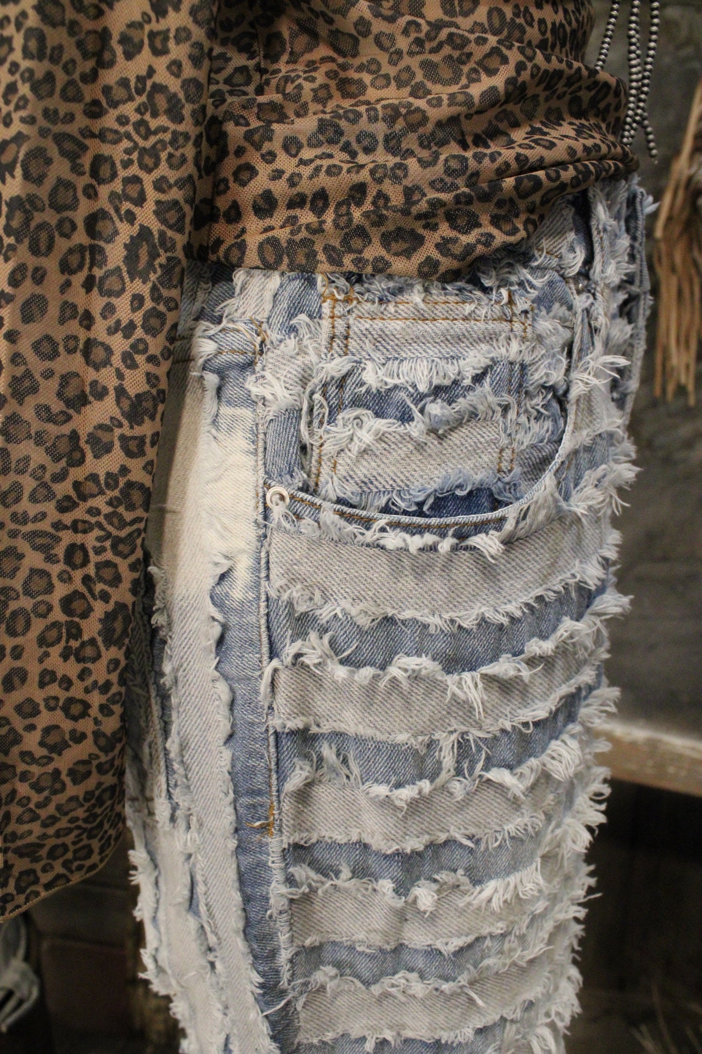 Fringe Frontier Wide Leg Jeans