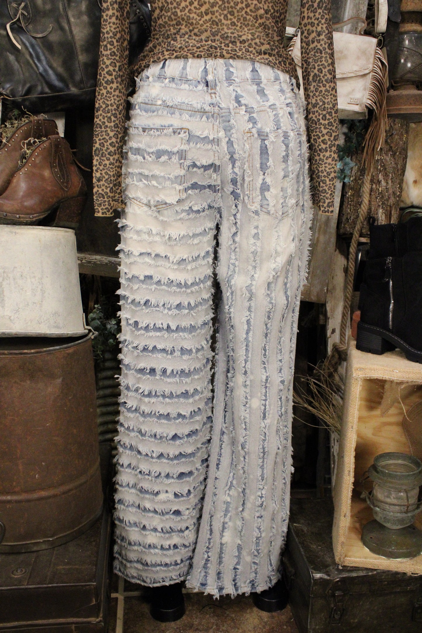 Fringe Frontier Wide Leg Jeans