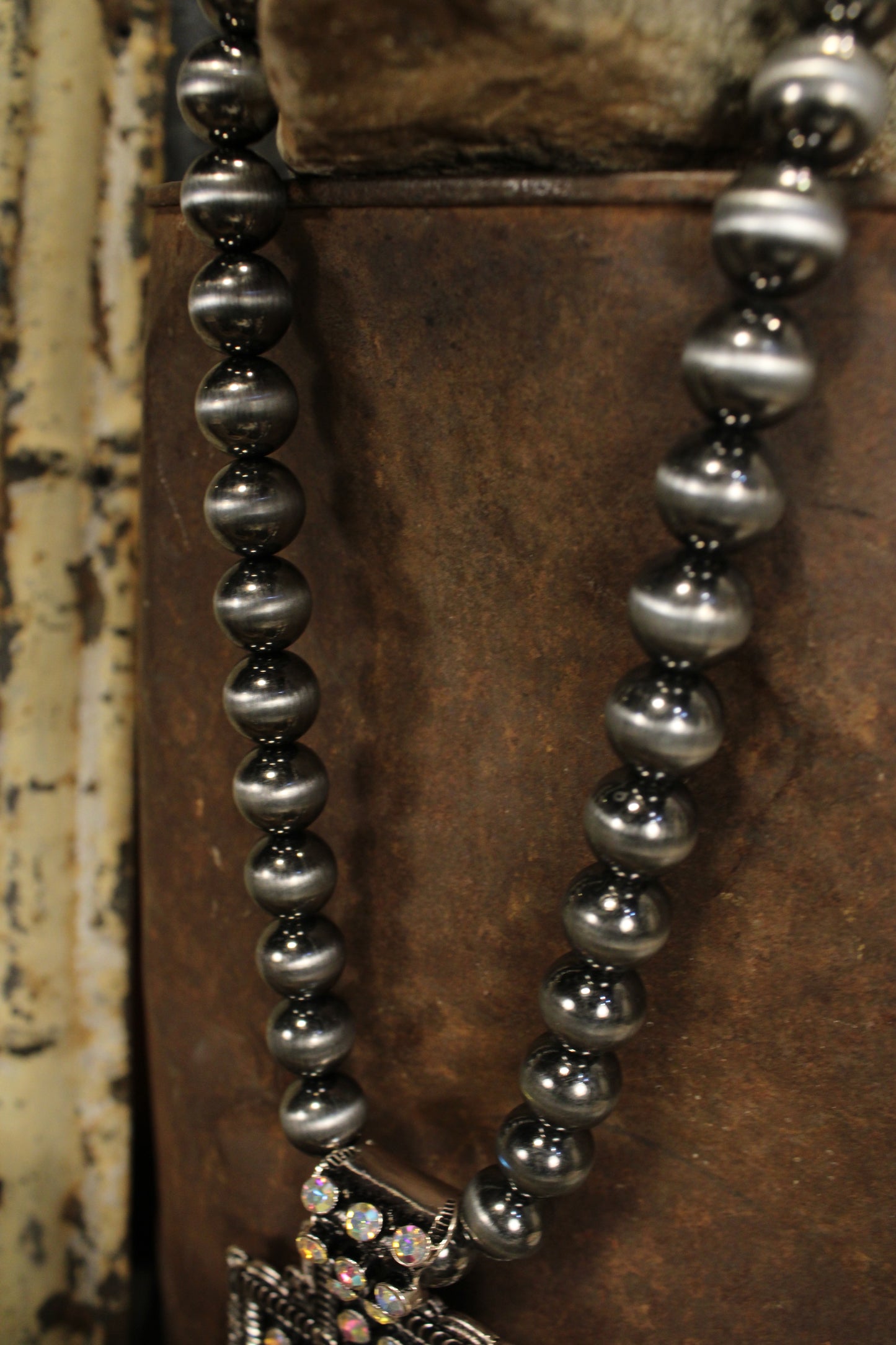 Rhinestone Crossroads Necklace