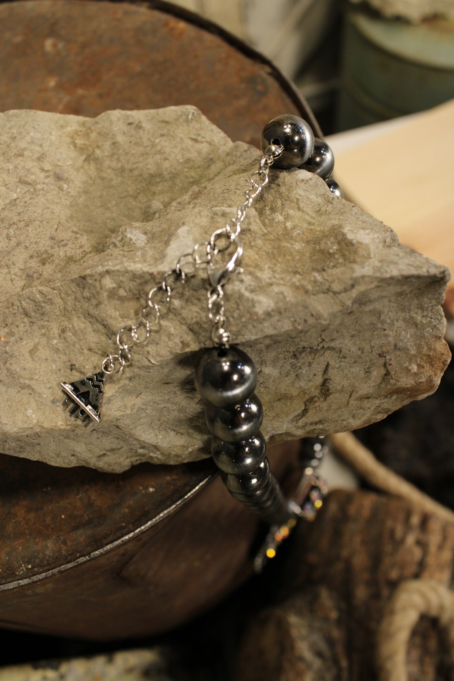 Rhinestone Crossroads Necklace
