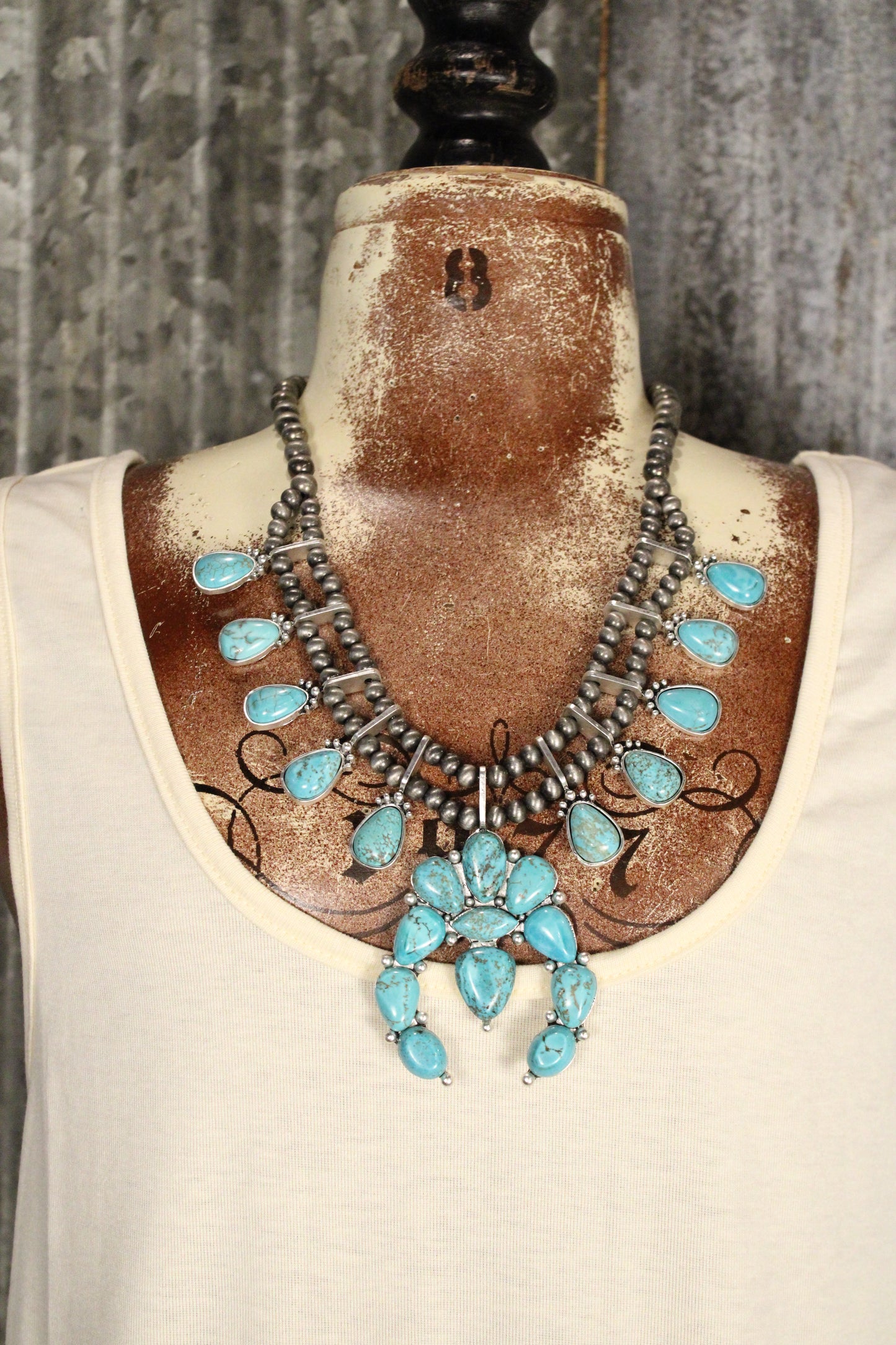 Mercury Sea Glass Necklace