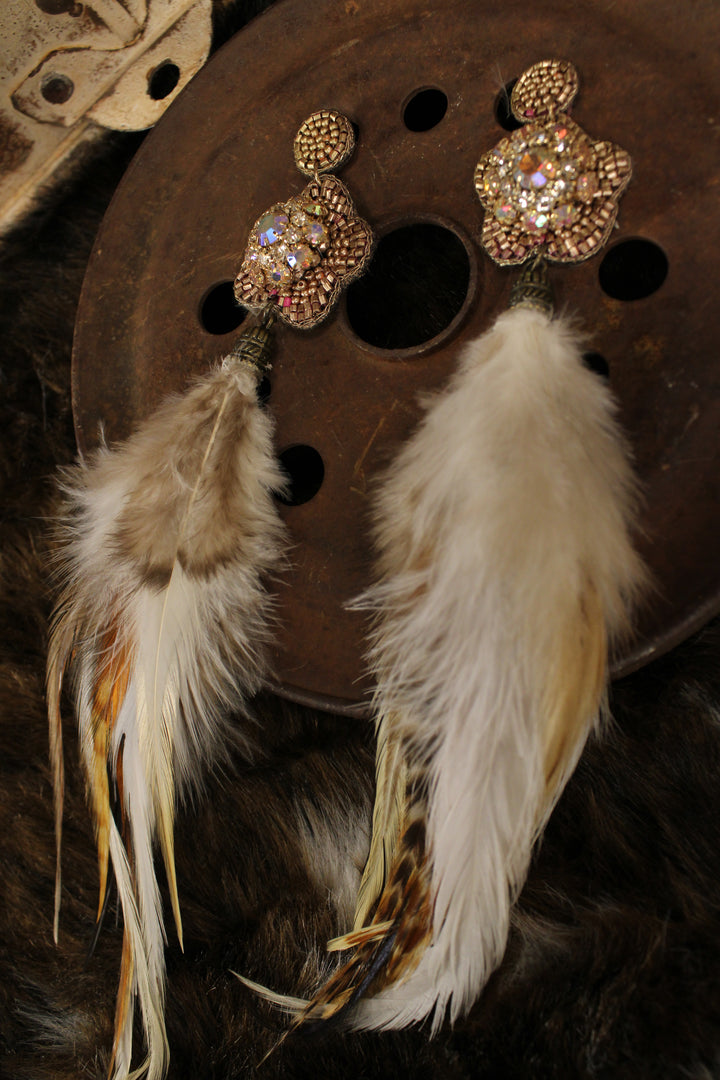 Glitz &amp; Glam Feather Earrings
