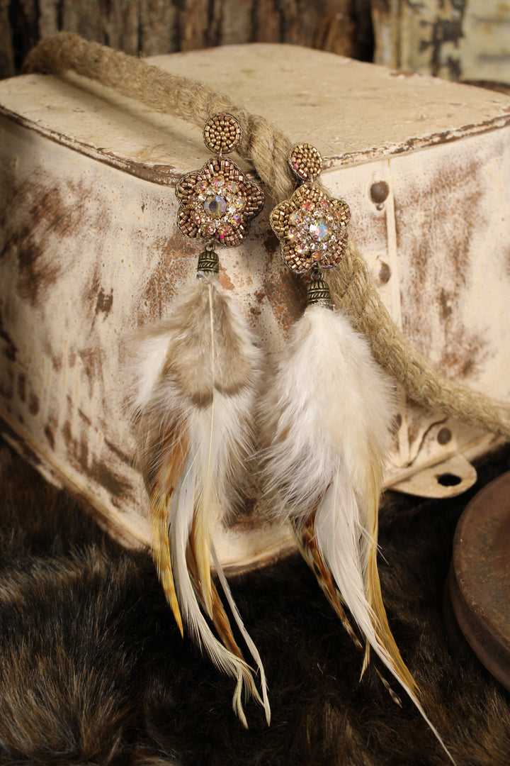 Glitz &amp; Glam Feather Earrings