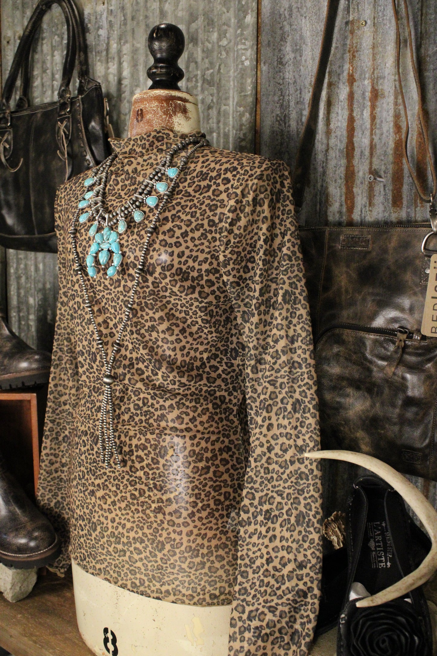 Soft Wild Side Mesh Top