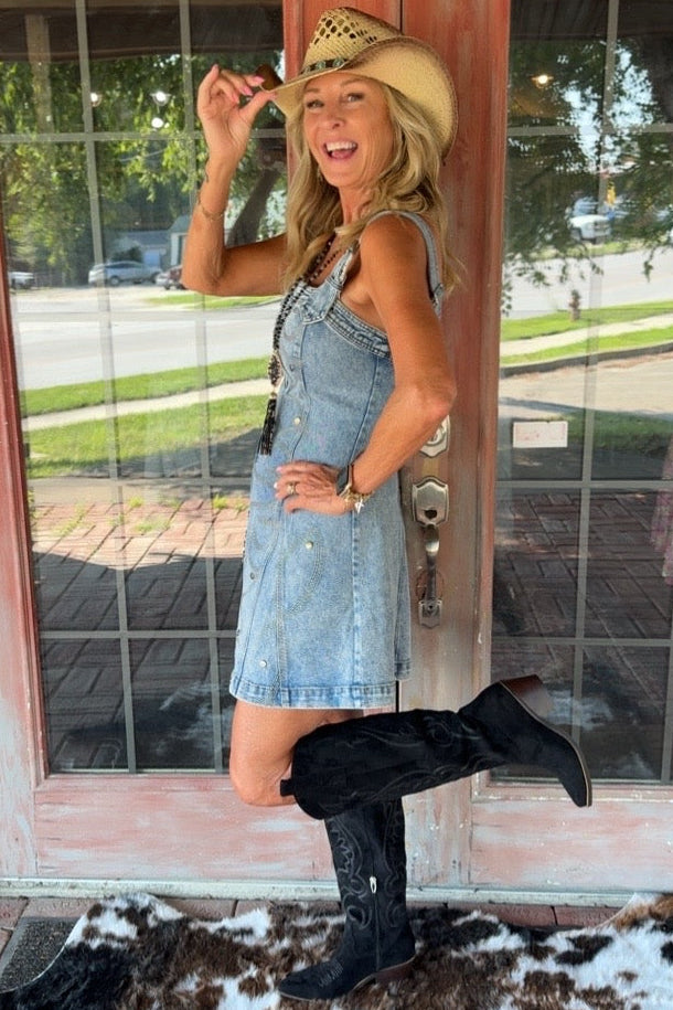 Buckle Up Buttercup Dress