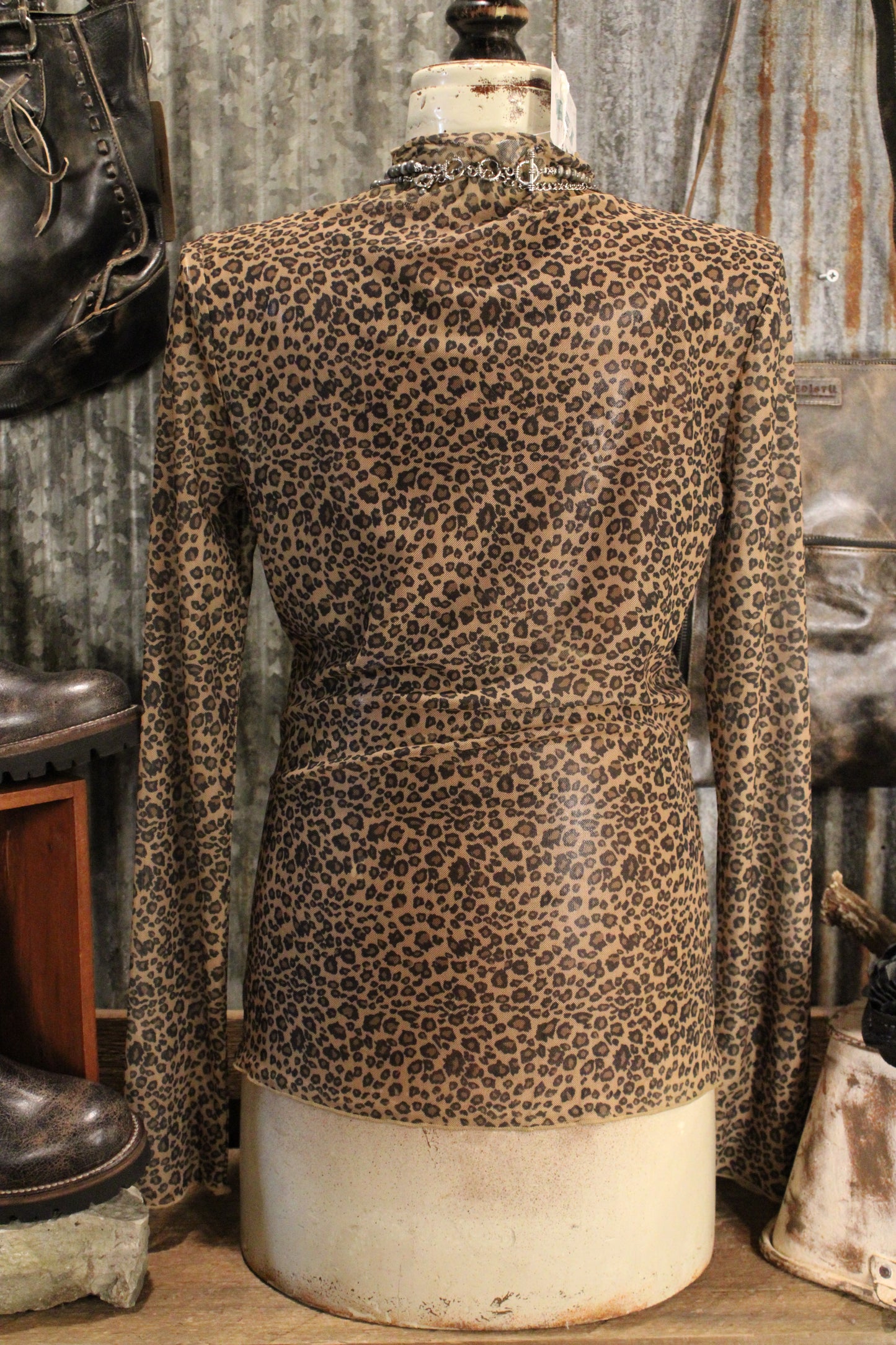 Soft Wild Side Mesh Top