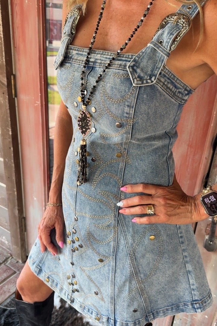 Buckle Up Buttercup Dress