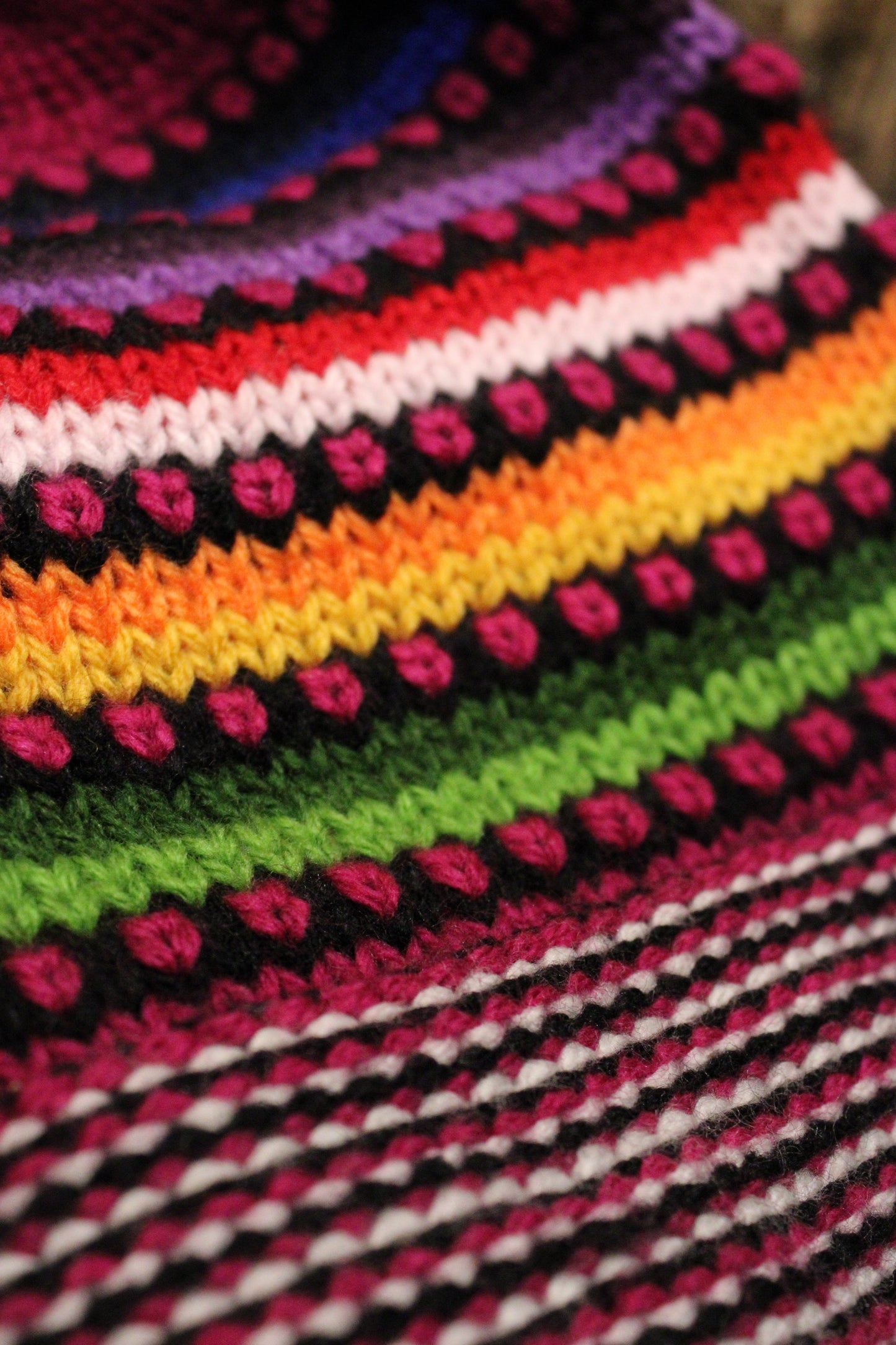 Dots Alpaca Pink Beanie