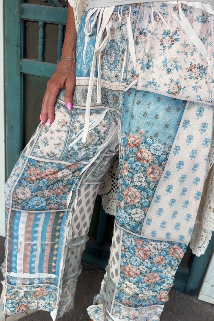 Beige Patch Taupe Pants