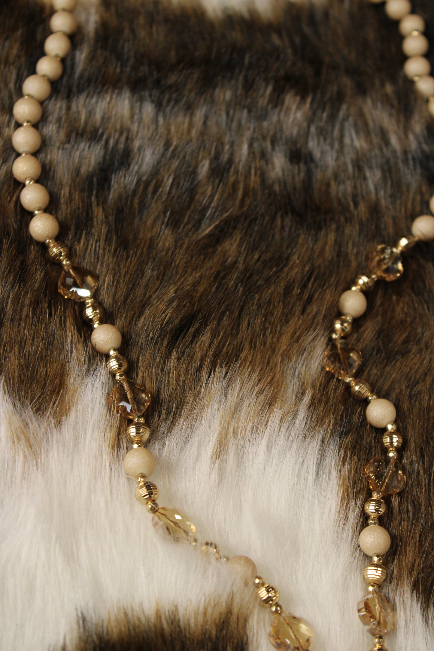 Champagne Shimmer Floral Necklace