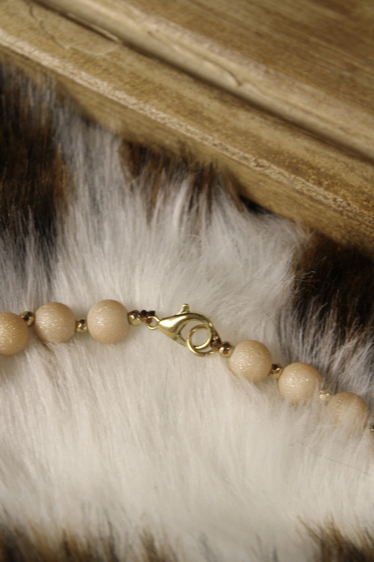 Champagne Shimmer Floral Necklace