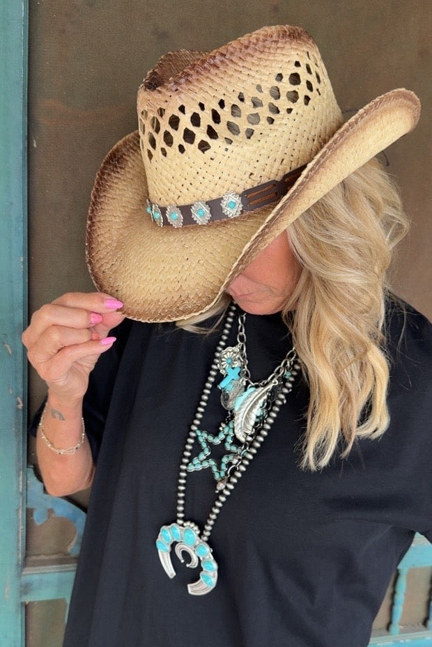 Southwest Heirloom Squash Blossom Necklace