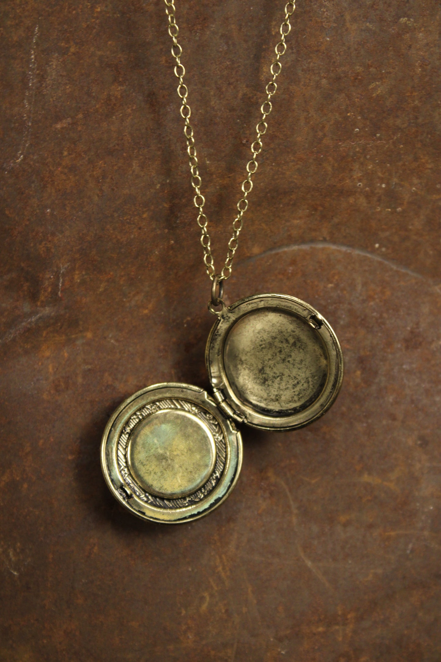 Vintage Butterfly Locket Necklace