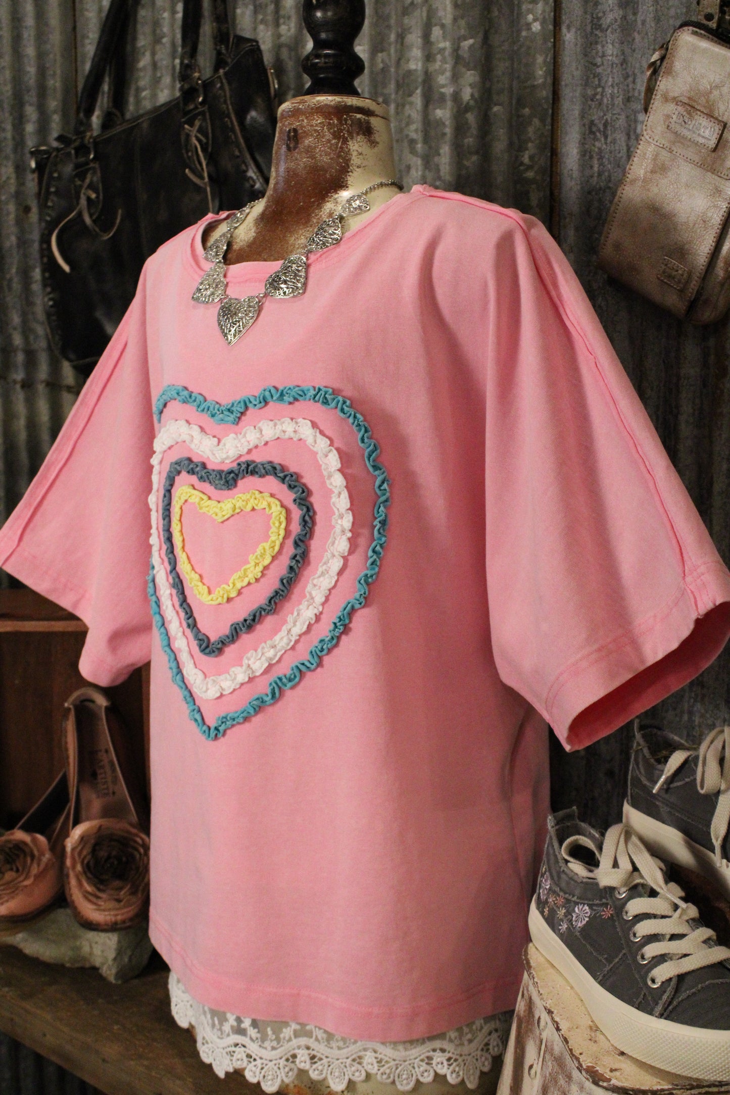 Bubblegum Heartbeat Casual Top